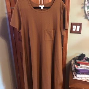 Rust brown color LuLaRoe Carly in XL